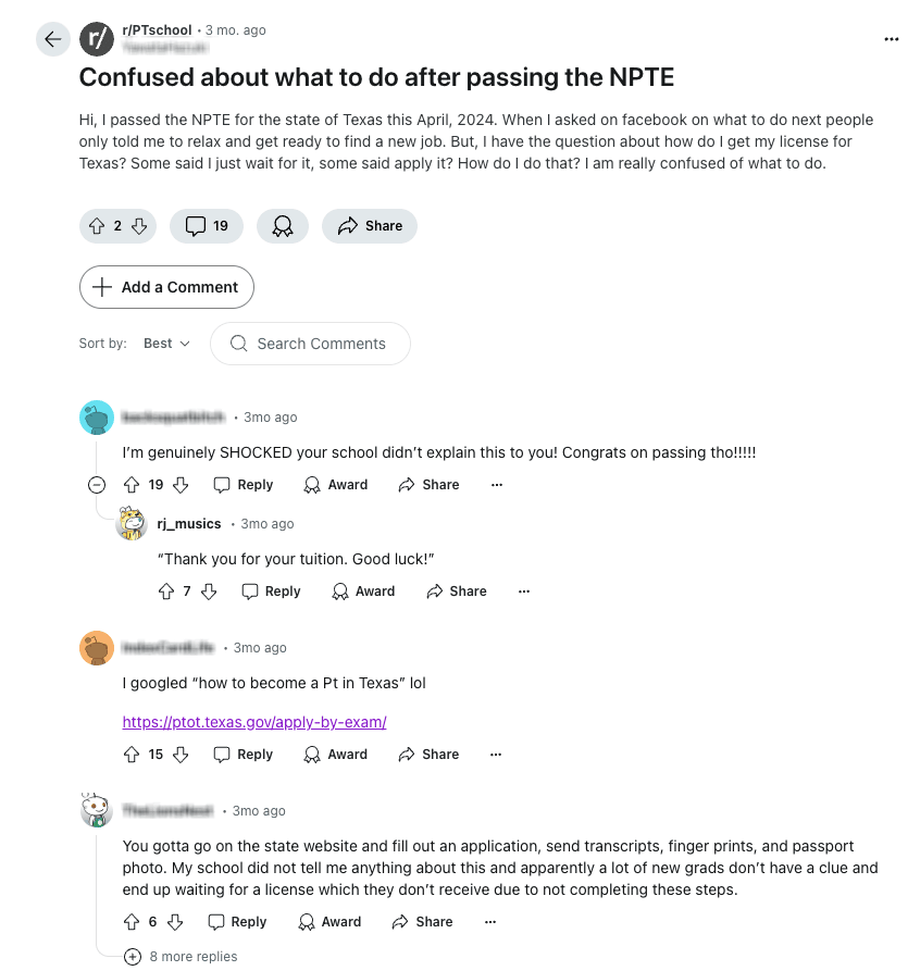 pt article reddit convo